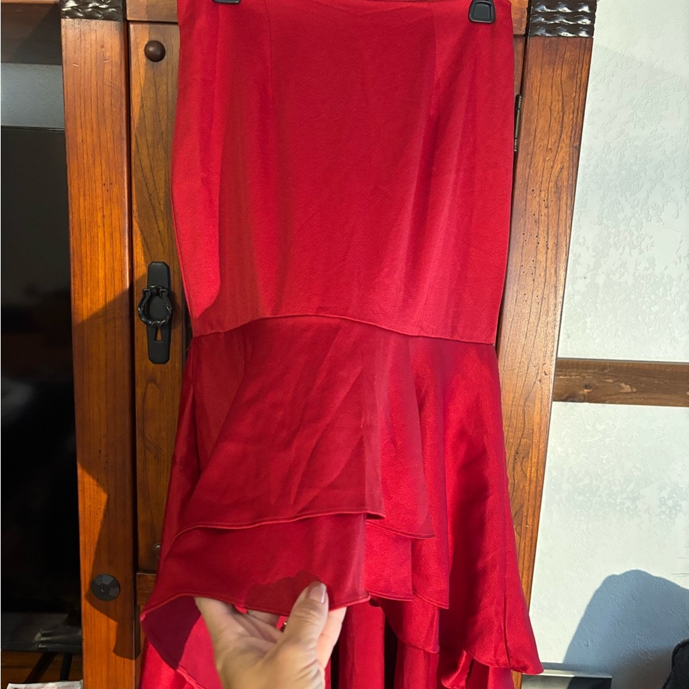 Mango Red Ruffle Skirt - Picture 5 of 5